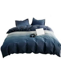 Gradient Blue Bedding Sets With Duvet Cover 3 Pieces Bedspreads With 2 Pillow Shams