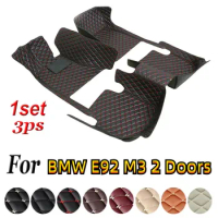 Custom Car Floor Mat For E92 M3 2 Doors Floor Mats Luxury Carpet Liner Waterproof Anti-Slip