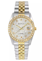 BONIA Bonia Sapphire - Jam Tangan Analog Wanita - Silver Gold - Stainless Steel - B10550-1116
