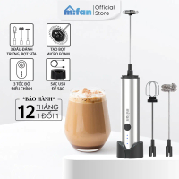 Máy Đánh Bọt Cà Phê Microfoam Mifan MF1501G - 3 Đầu Đa Năng, Thép không gỉ, Đế sạc USB tiện lợi - Hà