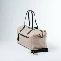 Tas KATE SPADE GHW NYLON ROSE PINK MULTI POCKET ZIP TOTE BAG WITH LS LARGE 100% ORIGINAL 41X20X32CM