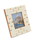 3 Rows Borders Picture Frame RS IVGO 4 X 4 Inch Ivory - Gold