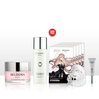 【蓓朵娜BELDORA】瀑布霜EX30g+白月光激活露100ml 贈 婚紗面膜5片+瀑布霜8g