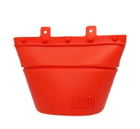 【【蘋果戶外】】LUUMI SMALL BOWL 小食帶【小食袋 紅色】加拿大 100%白金矽膠 附收納袋 桶身可自立 環保食物袋