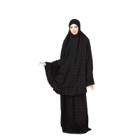 Al-Jabari Mukena Al-Jabari Jumbo Size Rempel Tas Serut Black