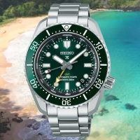 【SEIKO 精工】PROSPEX GMT 大谷翔平廣告款 陶瓷錶圈潛水錶-綠42mm_SK028(SPB381J1/6R54-00D0G 綠水鬼)