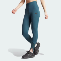 【adidas 愛迪達】長褲 女款 運動褲 緊身褲 W Z.N.E. LEG 藍綠 IM4941