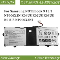 New 7.6V 30Wh AA-PBTN2QT Laptop Battery For Samsung Notebook9 NP900X3N 900X5N 900X3T 900X3N-K03 K04 K06 K09