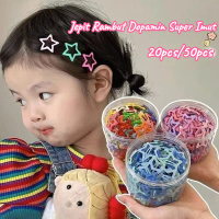 Jepit Pin Rambut Bintang Korea 50/100 Pcs / Kaleng / Jepit Rambut Bintang Berwarna-warni / Aksesori 