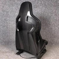 Complete Glossy Dry carbon fiber seatback cover for Recaro Sportster CS Sport Seat (One pair)