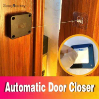 Door Closer Automatic Door Closer Punch-Free Automatic Drawstring Bracket Door Automatic Closer For Doors