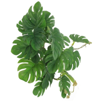 A Like  Reptile Suction Cups Hanging Plants Fake Aquarium Decorations Habitat Indoor Live Terrarium