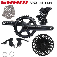 SRAM Apex Groupset 1x11s 172.5mm 40T Crankset PC1110 Chain PG1130 11-42T Cassette Apex 1x11s Shifter Road Bike Bicycle Set