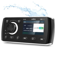 Marine Stereo, Media Center, Bluetooth Amplifier, Radio DAB+/AM/FM tuner, 50W X 4 channels for Boat, UTV, ATV, Spa, Hot Tubes