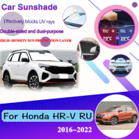 For Honda HR-V RU Vezel 2016 2017~2022 Car Coverage Sunshade Cover Sun Protection Anti-UV Window Sunshade Visor Auto Accessories