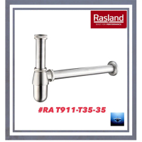 #RASLAND#ท่อน้ำทิ้งกระปุก สเตนเลส ท่อยาว20/35ซม.#RA T911-T35-35
