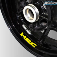 New motorcycle bicycle interior wheel logo sticker reflective rim decals suitable for HONDA HRC hrc moto sticker