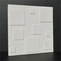3D PE Foam Elastic Three-dimensional Plate Square Wall Sticker 30*30cm Home Decor TV Sofa Wall Art Mural Self-adhesive Wallpaper