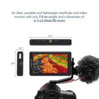 Feelworld 4k Monitor Terbaru F6 5.7 ''IPS 4K HDMI Input Penuh HD on Camera for Canon Monitor Nikon Sony Video DSLR Monitoring