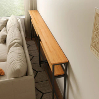 【ZAIKU宅造印象】80x20公分 兩層沙發後置物架-加粗鋼架(縫隙架 窄邊桌 玄關窄架子 床頭收納)