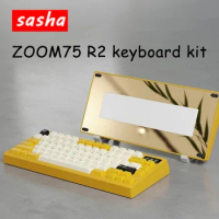 ZOOM 75 R2 Keyboard Kit CNC Mechanical Customization Wireless Bluetooth RGB Screen Gaming Keyboard for Office Computer Gifts