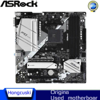 Used For ASROCK B550M Pro4 Motherboard Socket AM4 DDR4 AMD B550 Original Desktop PCI-E 4.0 m.2 sata3 Mainboard