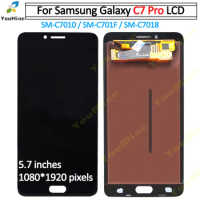5.7'' For Samsung Galaxy C7 Pro C7010 LCD Display + Touch Screen Digitizer SM-C7010Z Assembly for samsung c7pro lcd