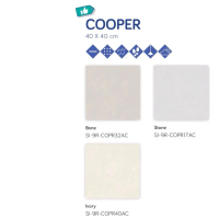 Keramik Merek Accura Type Cooper Bone, Stone, Ivory Ukuran 40x40 Matt Surface