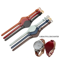 Genuine leather Watch accessories Band for fossil ES3060 ES3077 ES2830 ES3262 Stylish women's watch straps Small bracelet 8mm