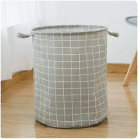 衣服玩具收納籃 層架 儲物架（小號灰色格子）