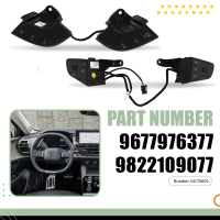 9677976377 9822109077 Car Steering Wheel Multifunction Switch for Peugeot 508/508SW Cruise Control/V