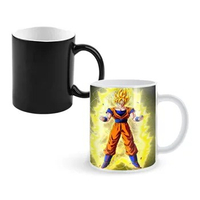 Anime-Son-Goku-One Piece Coffee Mugs And Mug Creative Color Change Tea Cup Ceramic Milk Cups Novelty Gifts