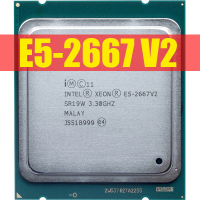 In Xeon E5 2667 V2 3.3Ghz 8Core 16เธรด25MB Cache SR19W 130W โปรเซสเซอร์ LGA 2011 CPU