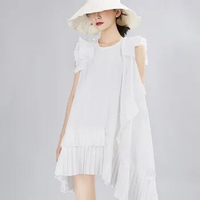 Women's Cotton Irregular Swing Sleeve Dress, Ukraine None Zanzea Dress, Female Vadim Dress, New, Free Shipping