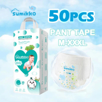 Sumikko 50PCS Premium Baby Diaper pants disposable diaper tape diaper pants pull- ups Ultra-thin and