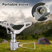 Outdoor Portable Solo Titanium Camping Gas Stove 25g Lightweight Mini Gas Cooker Burner Camping Hiking Gas Burner