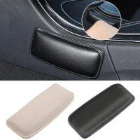 Leather Knee Pad for Car Interior Pillow Comfortable Elastic Cushion Memory Foam Universal Thigh Leg Pad Support Car Accessories