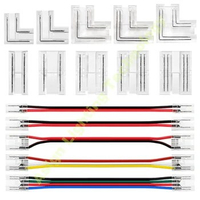 5Pcs/lot 2pin 3pin 4pin COB Led Strip Connector 5V 12V 24V 5mm 8mm 10mm Welding-free Quick Connectors Electric Wire Connection