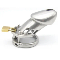 Male Chastity Device Cock Cage Real Stainless steel Large CB6000 chastity Belt Drop shipping