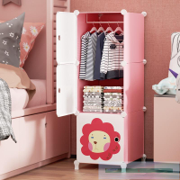 收納櫃/置物架/收納架/儲物架  小房間省空間的衣柜嬰幼兒專用寶寶小衣櫥掛衣式女孩兒童簡易衣架