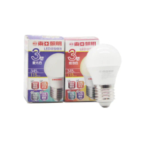 【東亞照明】6入組 LED燈泡 3W 白光 黃光 全電壓 E27 球泡燈