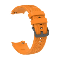 Replacement Watch Strap Portable Breathable Stripe Pattern Bracelet Silicone Needle Buckle Watchband for Oppo Watch X