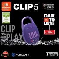 JBL Clip 5 Successor Clip 4 Ultra-Portable Waterproof Speaker Original PURPLE