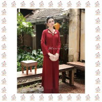 [BST Áo Dài Tết] Áo Dài Cách Tân Nguyệt Sương Thiết Kế Cao Cấp Mềm Mại Cổ Bện Dây Tinh Xảo Bliss Sho