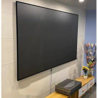 2023 Hot Sell 8K CLR ALR Fixed Frame Projection Screens PET Crystal Screen for 4K Laser TV AWOL Vision Fengmi T1 72"-120" 16:9
