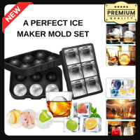 Big Round Square Ice Cube Tray Wt Lid Food Grade Silicone Ice Mold DIY Candy Pudding Cake Making Mou