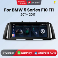 Junsun Wireless CarPlay Andorid Auto Car Radio For BMW 5 Series F10 F11 2011 - 2017 CIC NBT Multimedia GPS 2din Autoradio