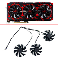 DIY Graphics Card Fan 85MM 4PIN Red Devil RX VEGA56 VEGA64 GPU FAN For DATALAND PowerColor Radeon RX Vega 64 56 Red Cooler Fans