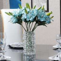 歐式水晶透明花瓶臥室客廳插花花瓶新房裝飾擺件喬遷結婚禮物
