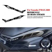 For Yamaha TMAX 560 2022 3D Epoxy Resin Protection Sticker Kit Waterproof Scratch Resistant Motorcycle Boomerang Side Stickers